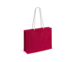 Mooie, jute tas met logo (draagkracht 9kg) kleur rood