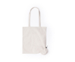 Opvouwbare, katoenen tas met logo kleur naturel