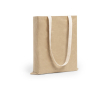 Eco tas gemaakt van gelamineerd papier kleur beige