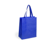 Non-woven bedrukte tassen met logo kleur blauw