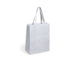 Non-woven bedrukte tassen met logo kleur wit