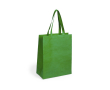 Non-woven bedrukte tassen met logo kleur groen