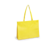 Mooie, non-woven tassen met logo kleur geel