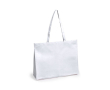 Mooie, non-woven tassen met logo kleur wit