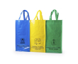 3 recyclebare tassen met logo kleur meerkleurig