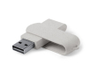 Draaibare USB stick voor merchandising kleur beige