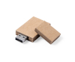 USB-geheugensticks van gerecycled karton kleur beige