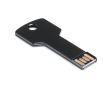 Sleutelvormige 3.0 USB stick met logo kleur zwart
