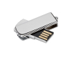 Metalen UDP USB stick met logo kleur zilver