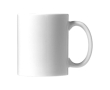 Elegante bedrukte mok met logo (330ml) kleur wit