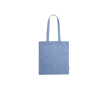 Ecologische katoenen tas met logo kleur blauw
