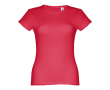 Katoenen T-shirts met logo voor vrouwen in de kleur rood