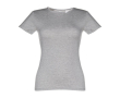 Katoenen T-shirts met logo voor vrouwen in de kleur grijs