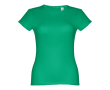 Katoenen T-shirts met logo voor vrouwen in de kleur groen