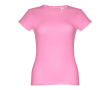 Katoenen T-shirts met logo voor vrouwen in de kleur lichtroze