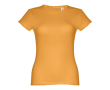 Katoenen T-shirts met logo voor vrouwen in de kleur donkergeel