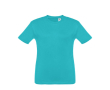 Reclame T-shirt met opdruk voor kinderen in de kleur turkoois