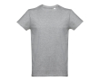 Katoenen T-shirts met logo, 190 g/m2 in de kleur grijs