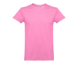 Katoenen T-shirts met logo, 190 g/m2 in de kleur lichtroze