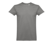 Katoenen T-shirts met logo, 190 g/m2 in de kleur donkergrijs