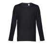 Bedrukt shirt met lange mouwen, 150 g/m2 in de kleur zwart