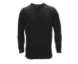 Ademend shirt met lange mouwen en logo in de kleur zwart