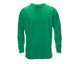 Ademend shirt met lange mouwen en logo in de kleur groen