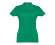 Katoenen dames poloshirt met logo, 195 g/m2 in de kleur groen