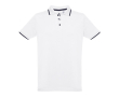 Katoenen poloshirts met logo, 210 g/m2 in de kleur wit