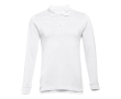 Reclame poloshirts met lange mouw, 210 g/m2 in de kleur wit