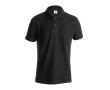 Goedkope katoenen poloshirts, 180 g/m2 in de kleur zwart