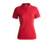 Poloshirts met logo voor vrouwen, 180 g/m2 in de kleur rood