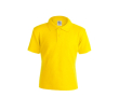 Katoenen kinderpolo met logo, 180 g/m2 in de kleur geel