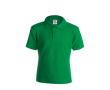 Katoenen kinderpolo met logo, 180 g/m2 in de kleur groen