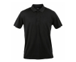 Technische polyester poloshirts met logo in de kleur zwart