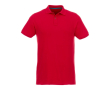 Eco poloshirts met opdruk, 220 g/m2 in de kleur rood