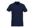 Eco poloshirts met opdruk, 220 g/m2 in de kleur marineblauw