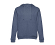 Sweater met logo en ritssluiting, 320 g/m2 in de kleur gemarmerd blauw