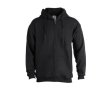 Promotionele hoodies met rits, 280 g/m2 in de kleur zwart