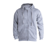 Promotionele hoodies met rits, 280 g/m2 in de kleur grijs