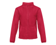 Fleece sweaters met logo, 260 g/m2 in de kleur rood