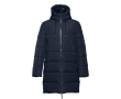 Polyester parka met logo in de kleur marineblauw
