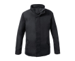 Waterdichte parka voor merchandising in de kleur zwart