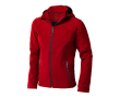 Waterdichte softshell jas met opdruk in de kleur rood