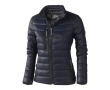 Donsjas met logo voor vouwen in de kleur marineblauw