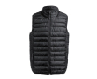 Winddichte polyester bodywarmers met logo in de kleur zwart