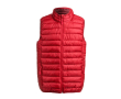 Winddichte polyester bodywarmers met logo in de kleur rood