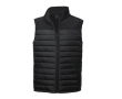 Waterdichte bodywarmer met logo in de kleur zwart