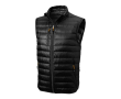 Stormbestendige bodywarmer met logo in de kleur zwart