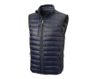Stormbestendige bodywarmer met logo in de kleur marineblauw